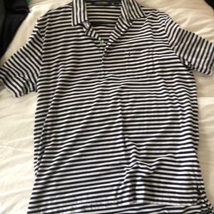 Polo Golf Men’s Polo - Blue/White - Large